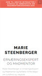 Mobile Screenshot of mariesteenberger.dk